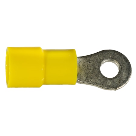 Midwest Fastener Ring Terminal, 10 AWG, Plastic Insulated, 15 PK 69961